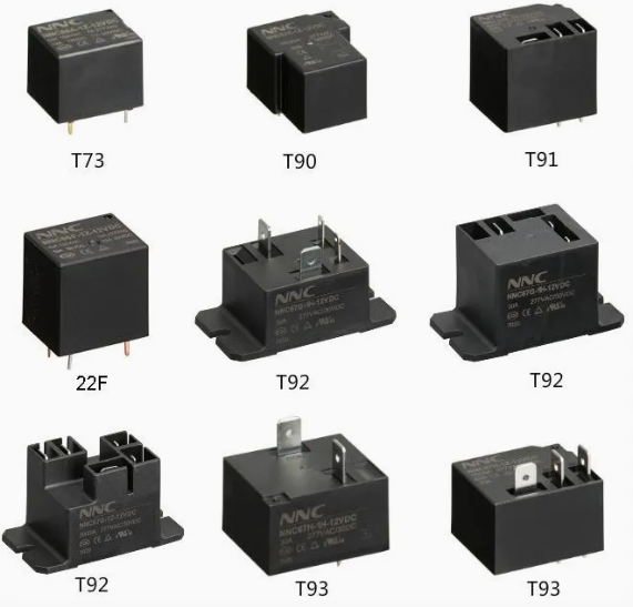 Relé de PCB de alta confiabilidade eletromagnética NNC66F (22f) com 4 ou 5 pinos