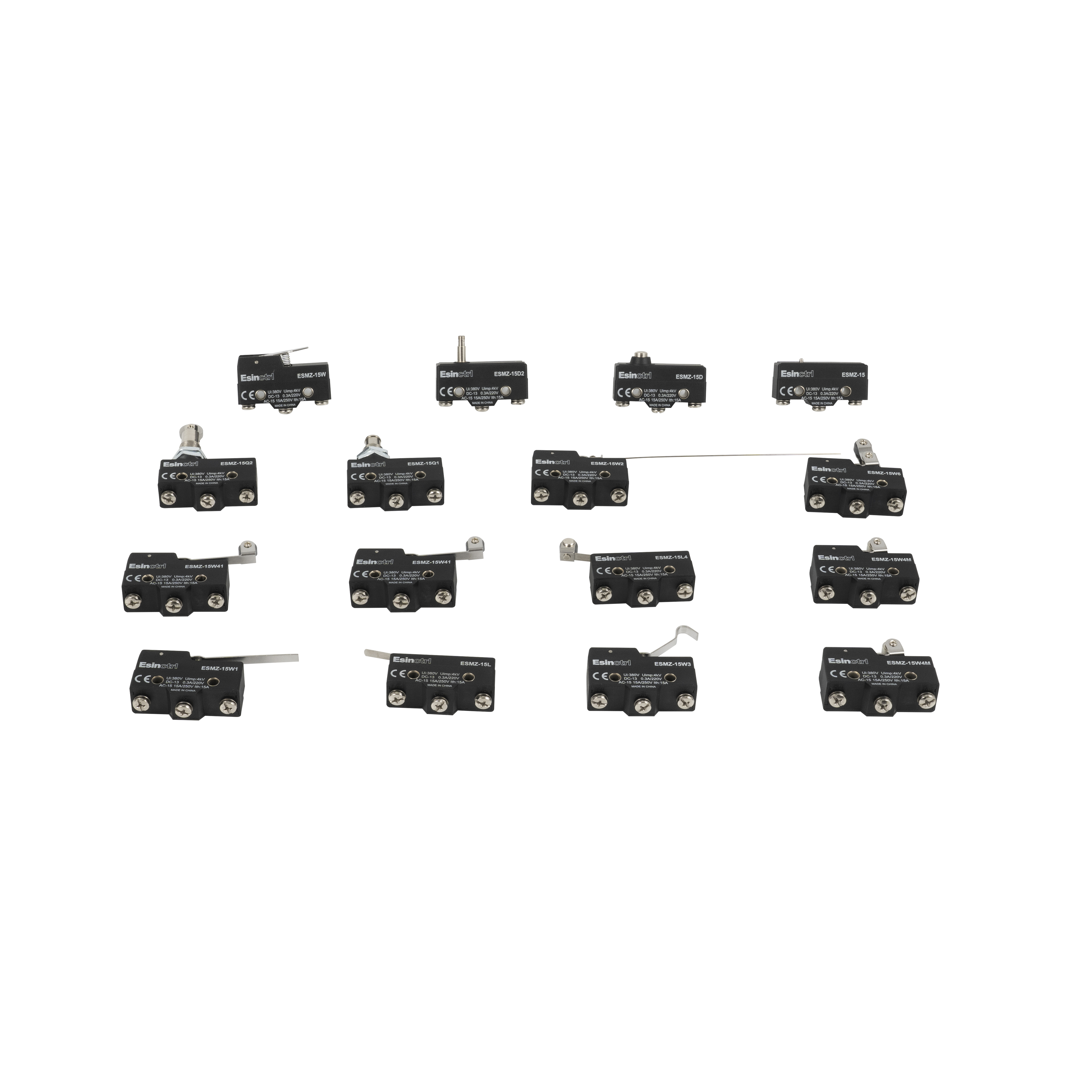 Alta capacidade de comutação de 15a e 0,05 mm de alta interruptor de limite de precisão